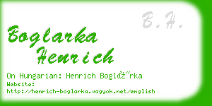 boglarka henrich business card